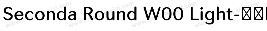 Seconda Round W00 Light字体转换